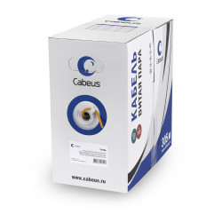 Витая пара UTP 5e Cabeus UTP-4P-Cat.5e-SOLID-LSZH 4 пары оранжевая 305 метров, 305м