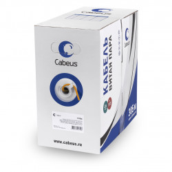 Витая пара UTP 5e Cabeus UTP-4P-Cat.5e-SOLID-LSZH 4 пары оранжевая 305 метров, 305м